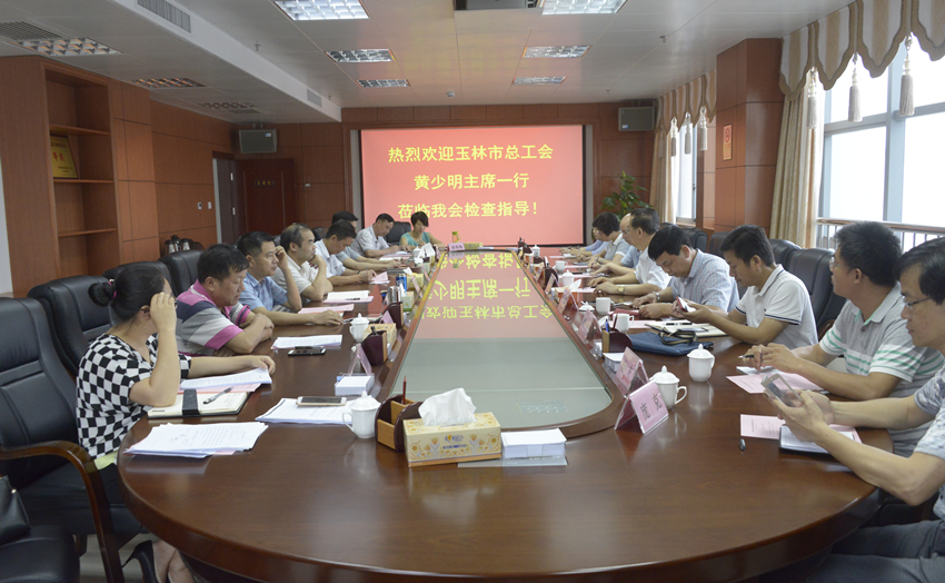 玉林市总工会莅临我会学习调研